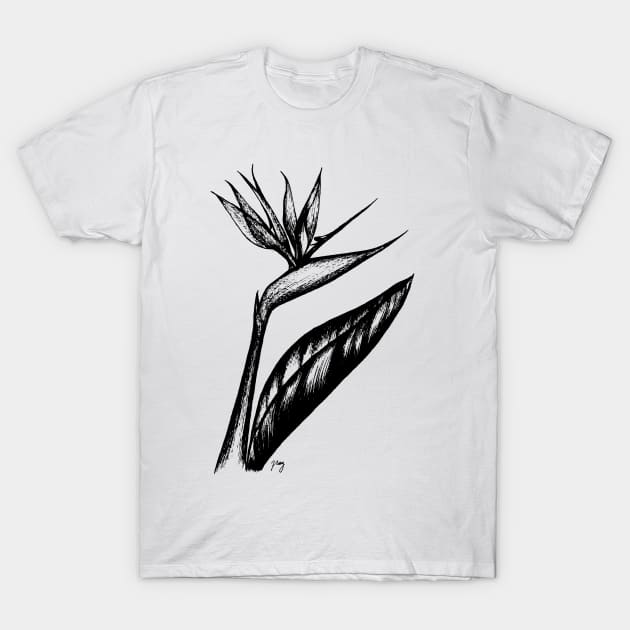 Bird Of Paradise T-Shirt by Akbaly